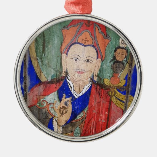Padmasambhava Buddha, Dharma, Nepal Metalen Ornament (Voorkant)