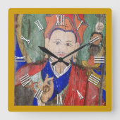 Padmasambhava Buddha, Guru Rinpoche, Nepal Vierkante Klok (Voorkant)