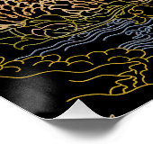 Padmasambhava Guru Rinpoche Boeddhist Thangka Perfect Poster (Hoek)