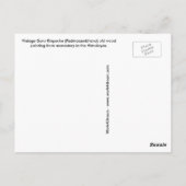 Padmasambhava, Guru uit Tibet - Himalayas Postcar Briefkaart (Achterkant)