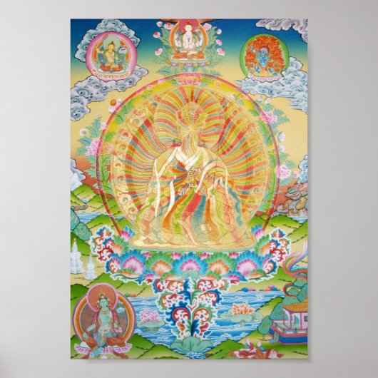 Padmasambhava Rainbow Body Poster (Voorkant)