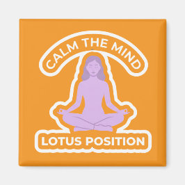 Padmasana Lotus Position • Calm the Mind Yoga Magneet