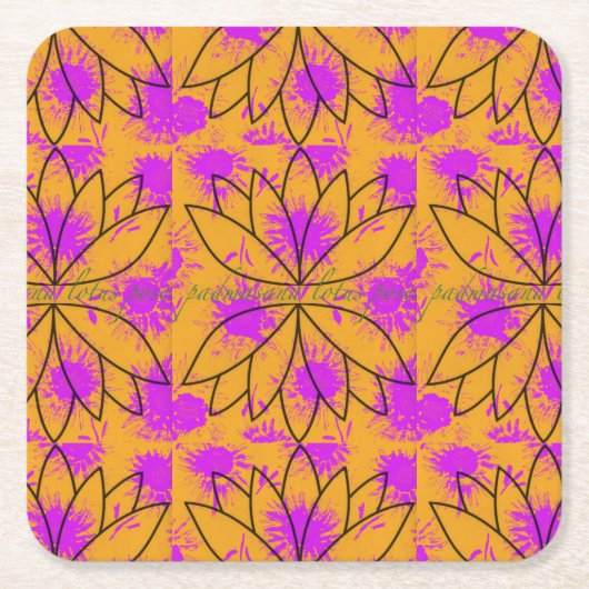 Padmasana Paper Coaster Kartonnen Onderzetters (Voorkant)