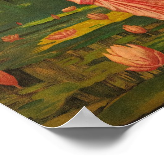 Padmini door Raja Ravi Varma Poster (Hoek)