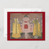 Padmini of India Paper Doll Briefkaart (Voorkant / Achterkant)