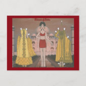 Padmini of India Paper Doll Briefkaart (Voorkant)