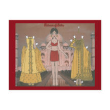 Padmini of India Paper Doll Briefkaart