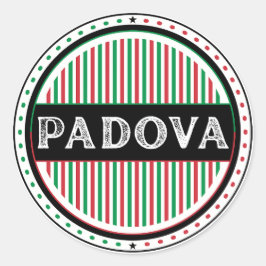 Padova City Pride Embleem – Italiaanse identiteit Ronde Sticker