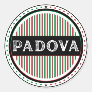 Padova City Pride Embleem – Italiaanse identiteit Ronde Sticker
