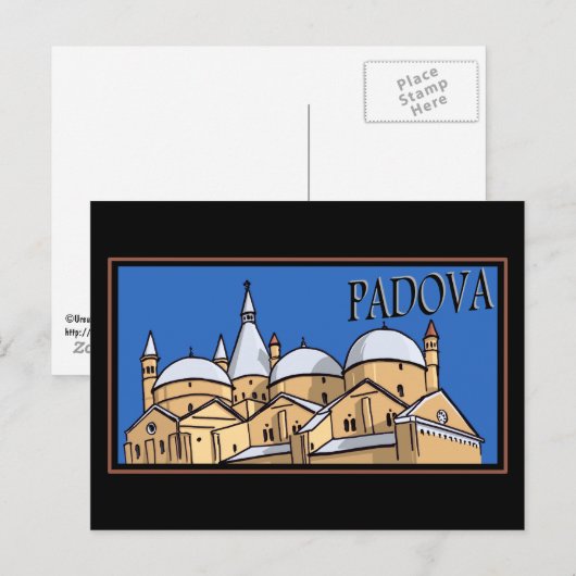 Padova - Steamer Trunk Style Briefkaart (Voorkant / Achterkant)