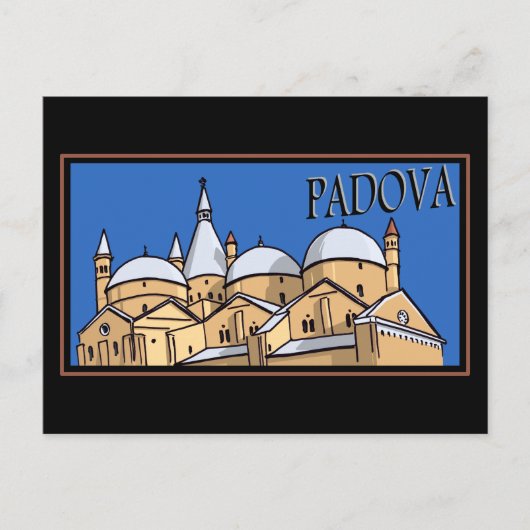 Padova - Steamer Trunk Style Briefkaart (Voorkant)