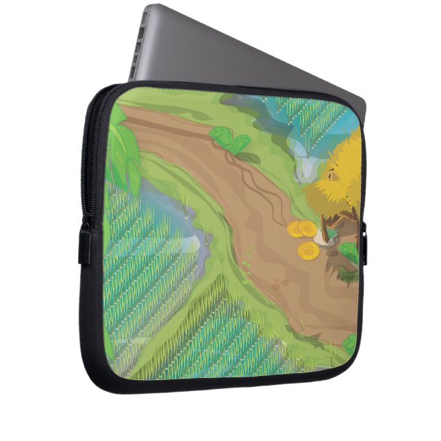 Padoveld Laptop Sleeve (Voorkant Rechts)