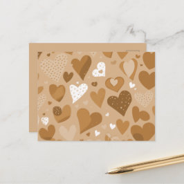  Padrão de corações. Briefkaart