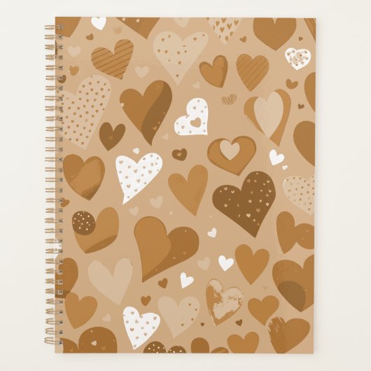 Padrão de corações. Planner (Voorkant)