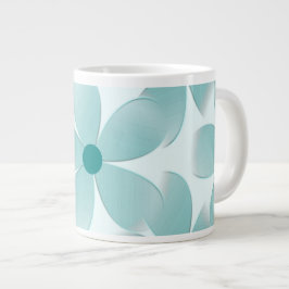 Padrão floral verde. grote koffiekop