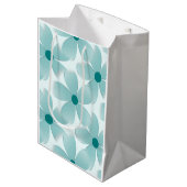 Padrão floral verde. medium cadeauzakje (Voorkant Gekanteld)