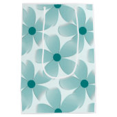 Padrão floral verde. medium cadeauzakje (Achterkant)