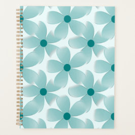 Padrão floral verde. planner