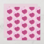Padrão fofo de corações!! bedankkaart (Voorkant / Achterkant)