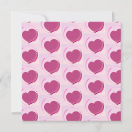 Padrão fofo de corações!! bedankkaart