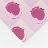 Padrão fofo de pequenos corações. fleece deken (Hoek)