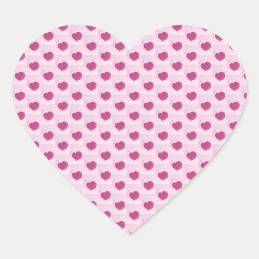Padrão fofo de pequenos corações. hart sticker (Voorkant)