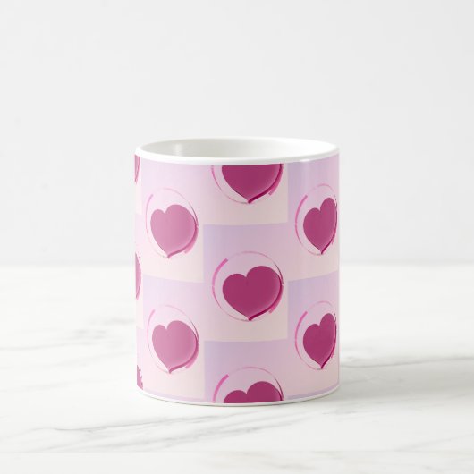 Padrão fofo de pequenos corações. koffiemok (Center)