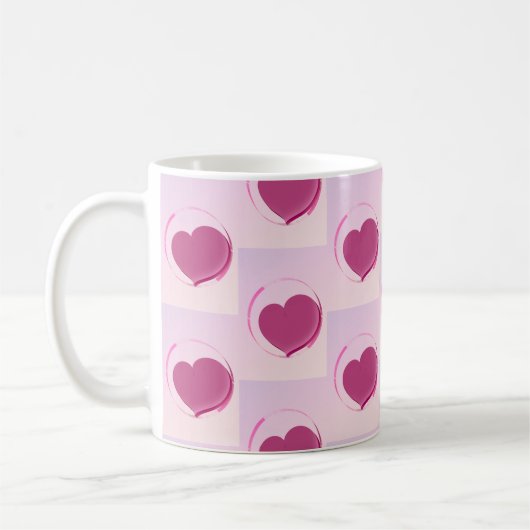 Padrão fofo de pequenos corações. koffiemok (Links)