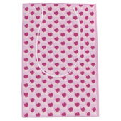 Padrão fofo de pequenos corações. medium cadeauzakje (Voorkant)