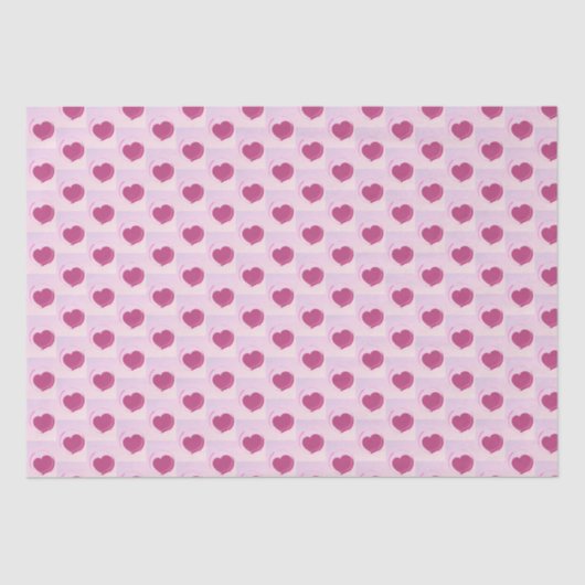 Padrão fofo de pequenos corações. tissuepapier (Voorkant)