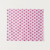 Padrão fofo de pequenos corações. wandkleed (Voorkant (horizontaal))