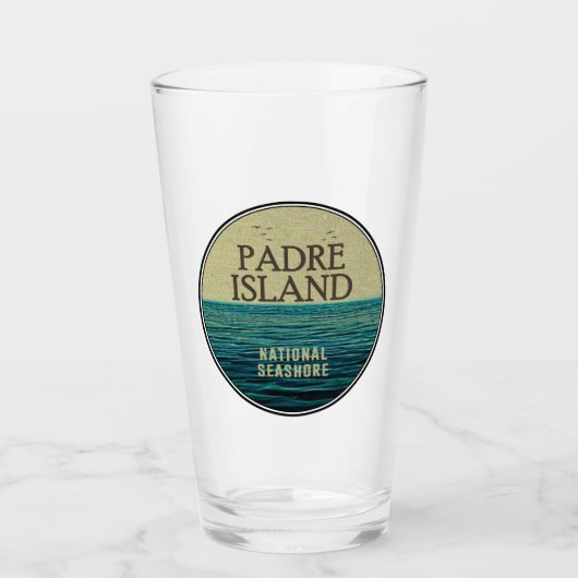 Padre Island National Seashore Ocean Birds Glas (Voorkant)
