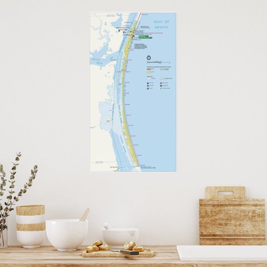 Padre Island National Seashore Poster (Keuken)