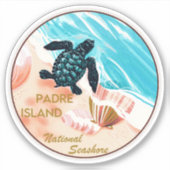 Padre Island National Seashore Sticker (Voorkant)
