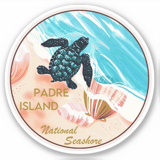 Padre Island National Seashore Sticker (Voorkant)