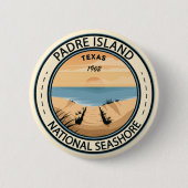 Padre Island National Seashore Texas Badge Ronde Button 5,7 Cm (Voorkant)