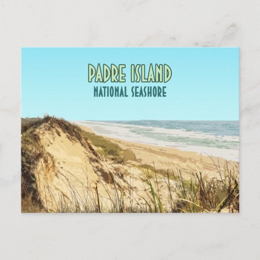 Padre Island National Seashore Texas Briefkaart (Voorkant)