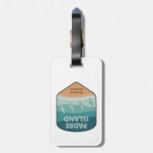 Padre Island National Seashore Texas Seagulls Bagagelabel (Achterkant verticaal)