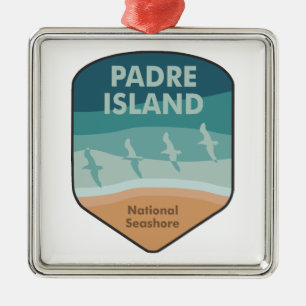 Padre Island National Seashore Texas Seagulls Metalen Ornament