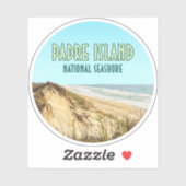 Padre Island National Seashore Texas Sticker (Vel)