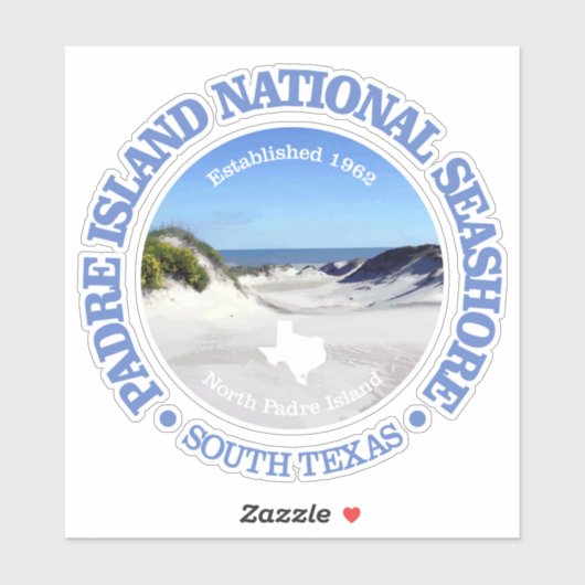 Padre Island NS Sticker (Vel)
