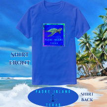 Padre Island TX Ocean Blue Zee Turtle