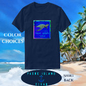Padre Island TX Ocean Blue Zee Turtle T-shirt
