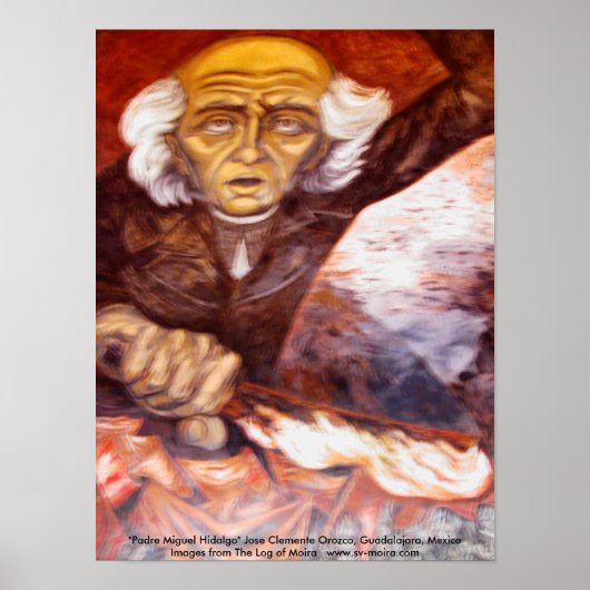 "Padre Miguel Hidalgo" Jose Clemente Orozco Poster (Voorkant)