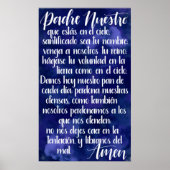 Padre Nuestro (Lord's Prayer in Spaans) Poster (Voorkant)