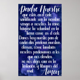 Padre Nuestro (Lord's Prayer in Spaans) Poster