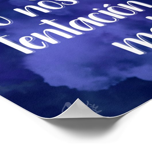 Padre Nuestro (Lord's Prayer in Spaans) Poster (Hoek)