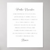 Padre Nuestro Spaans Gebed Poster (Voorkant)