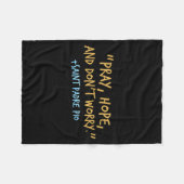 Padre O Catholic Shirt With Pray Hope And Don't Wo Fleece Deken (Voorkant (Horizontaal))