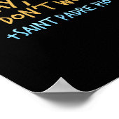Padre O Catholic Shirt With Pray Hope And Don't Wo Poster (Hoek)